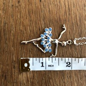 Jewelry - Blue rhinestone ballerina necklace NWOT Jewelry - Blue rhinestone ballerina necklace NWOT
